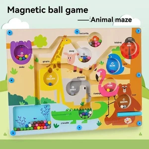 Magnetic digital bead magnetic maze toy for children's puzzle practice - Picture 1 of 9
