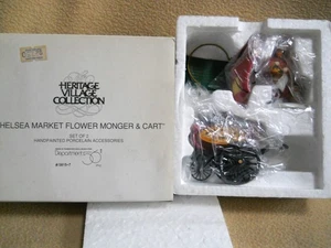 Department 56 Chelsea Maket Flower Monger & Cart / Heritage Village / Box - Bild 1 von 3