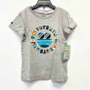 Dot Dot Smile Toddler Size 4 Gray Short Sleeve Graphic T-Shirt - Picture 1 of 4