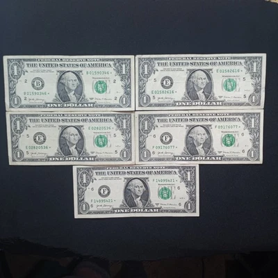  Star Error Replacement Notes Five (5) 2017/2017A - Image 1 of 2