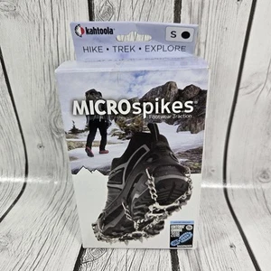 Kahtoola MICROspikes -snow, ice, trail hiking crampons - BLACK, SMALL - Picture 1 of 8