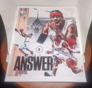 ALLEN IVERSON SIXERS 8.5x11 ULTRA PREMIUM GLOSSY COLOR ART REPRINT WALL POSTER - Picture 1 of 8