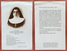 Santino Holy Card: Servant of God Mother M. Eleonora Giorgi