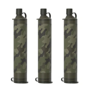 Camo Water Filter Straw Water Purifier Survival 4Stage Filtration|EVA Carry Case - Picture 1 of 24