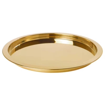 New GOLD IKEA GLATTIS Tray Protective Edge Brass Colour Luxury Tray 38 cm - Image 1 of 4