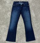 Rock & Republic Jeans Women's 27 Flare Dark Wash Size Custom Hem Inseam 28.5"