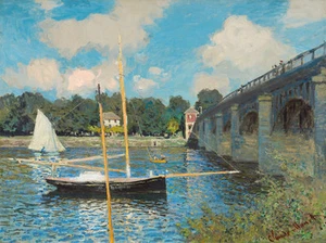 Claude Monet : "The Bridge at Argenteuil" (1874) — Giclee Fine Art Print - Picture 1 of 7