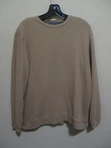 Austin Clothing Co. Men's Size Medium Solid Beige Long Sleeve Sweatshirt - Picture 1 of 3