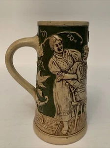 VINTAGE DEUTSCHER BIERKRUG 1752. ANTIKER HANDGEFERTIGTER DEUTSCHER BIERKRUG. - Bild 1 von 12