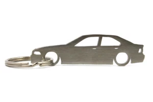 Silhouette Keychain Keyring for E36 Sedan Key Fob - Picture 1 of 3