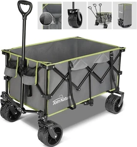 JOIN NATURE CAMPING TROLLEY 200L WITH EXTRA WIDE WHEELS AND BRAKE 150KG LOAD - Picture 1 of 1