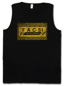 FAC 51 THE HACIENDA I TANK TOP FITNESS - Fac51 Club Factory Records Joy Division - Picture 1 of 2
