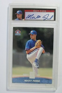 2001 Topps Reserve Matt Ford Uncirculated Autograph Rookie PSA 8