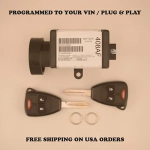 2004-2005 Chrysler Pacifica Immobilizer 2 New Uncut Keys 04727408AF Plug & Play - Picture 1 of 7
