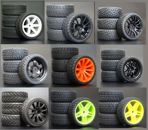 Ruedas de coche de radiocontrol de turismo en carretera 1/10 neumáticos de goma para Traxxas 4-tec 2.0 nitro 4tec - Imagen 1 de 10