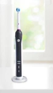 QTY2 Oral-B Compatible Electric Toothbrushes Holder Silver Aluminum - Picture 1 of 3