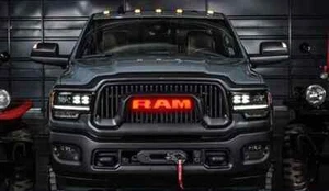 Red LED Lighted Letters For Ram Rebel Style Grille Aftermarket Set - Picture 1 of 5