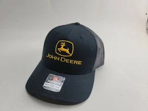 John Deere Tractor Custom Inspired Black Trucker hat Farmers headwear - Picture 1 of 6