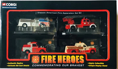CORGI FIRE HEROES Classic American Fire Apparatus Set #4 - NIB (C-23)  - Image 1 of 4