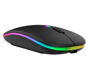 Dual Mode BT3.0/5.2 2.4G Wireless Mouse Adjustable 800-1600DPI Rechargeable LED - Picture 1 of 3