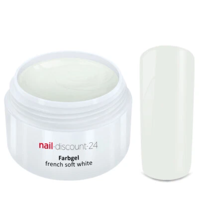 FRENCH Color UV Gel SOFT WHITE Frenchgel Farbgel Modellage Nail Art Nagel Weiß - Bild 1 von 3
