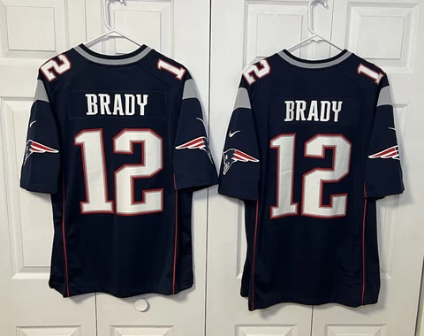 Tom Brady Nike Vapor Limited New England Patriots Blue Jerseys Sz L & XL Stitchd Cover