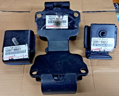 Engine Mount Set Fit For Toyota Land Cruiser BJ40 12361-5602 12371-58010 Genuine - Image 1 of 4