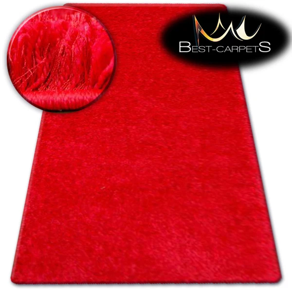 FLUFFY CHEAP SOFT RUGS SHAGGY - NARIN red - 160 x 220 cm - BIG SALE -70% - Image 1 of 1