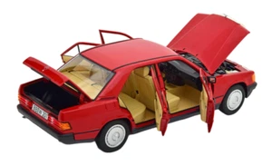 1:18 Norev Mercedes Benz 190 E Sedan Red 1982-1988 Diecast Car Limited 1 of 702 - Picture 1 of 9