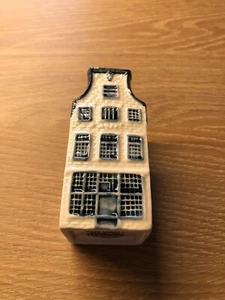 KLM Bols Miniaturhaus Nr. 23 Blau Royal Distilleries Holland Porzellan - Bild 1 von 4