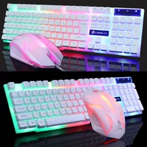 Wired Gaming Keyboard Mouse Set USB Backlit Mechanical E-sports Gaming Keyboard - Picture 1 of 15