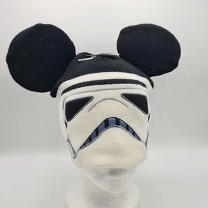 NEW Disney Knitted Hat - Star Wars - Storm Trooper - Mickey Mouse Warm Winter - Picture 1 of 5