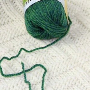 Sale 1 Ball 50g Soft Waem Chunky Thick Wool Hand Knitting Yarn Celtic Green 223 - Picture 1 of 24