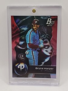 2023 Bowman Platinum 10 Bryce Harper Philadelphia Phillies Baseball Card