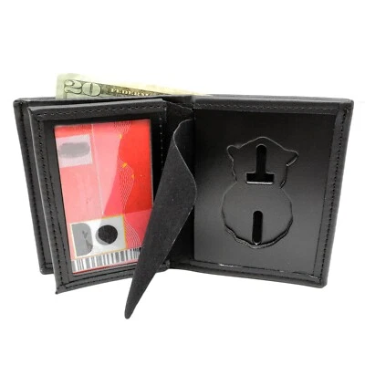 Perfect Fit U S Air Force Security Police MP Recessed Badge BiFold Men's Wallet - Image 1 of 4