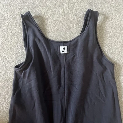 Madewell MWL Gray Superbrushed Pull On Jumpsuit Boho MC198 Women’s Size Medium - Image 1 of 4