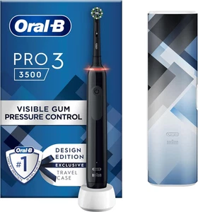Oral-B Pro 3 Electric Toothbrush 3 Modes Cross Action Head Travel Case - Picture 1 of 12