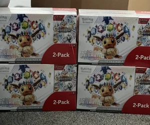 Pokemon TCG Prismatic Evolutions Costco Bundle ETB + Booster Bundle New & Sealed - Picture 1 of 1