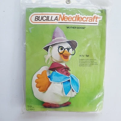 Bucilla Needlecraft Kit  MOTHER GOOSE Plush Sewing Kit 16.75" Tall Xmas Gift - Image 1 of 4