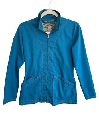 Chaqueta Dickies Para Mujer Talla XS Turquesa Ligera Cremallera Simulada Cuello Bolsillos  Foto 1 de 4
