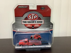 Greenlight STP Racer's Edge 1968 Ford F-350 Ramp Truck w/ Topo Fuel Altered 1:64 - Picture 1 of 5