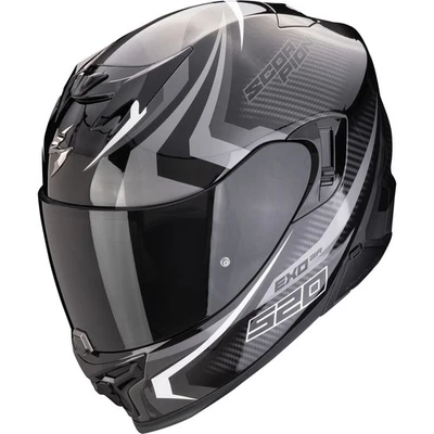 Scorpion Motorrad Helm S - EXO-520 EVO Air Terra schwarz-silber-weiß - Bild 1 von 3