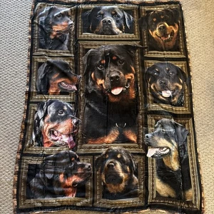 Rottweiler Decke Rottweiler Wohndecke 40x50 - Bild 1 von 3