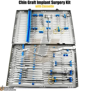 Dental Chin Ramus Grafting Kit Implant Allogeneic Graft Surgical Instruments Set - Picture 1 of 22