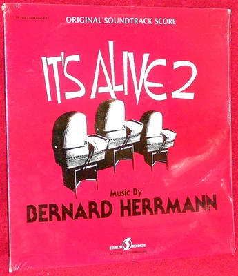 OST LP SEALED IT'S ALIVE 2 BERNARD HERRMANN LAURIE JOHNSON 1978 STARLOG QUAD - Image 1 of 2