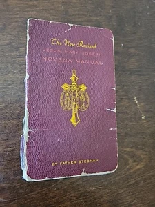 1943 The New Revised JESUS, MARY, JOSEPH NOVENA MANUAL Father Stedman AL - Bild 1 von 4