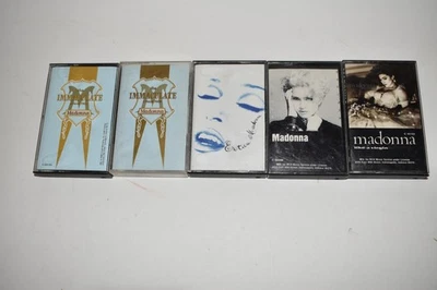 CASSETTES VINTAGE LOT OF 4- MADONNA - EROTICA IMMACULATE LIKE A VIRGIN  (YGF42) - Image 1 of 2