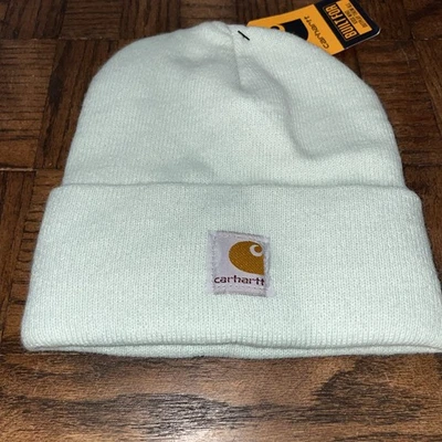 Carhartt Beanie молодежи часы шляпа акриловый ребристый Gossamer зеленый новый с Ярлыками один размер - Изображение 1 из 3