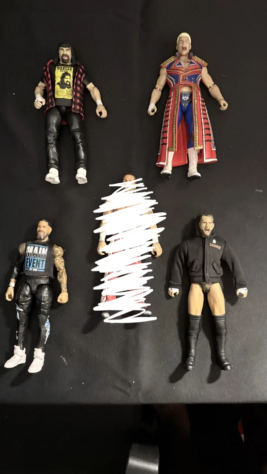 Lote de 5 figuras de acción AEW WWE Foto 1 de 1