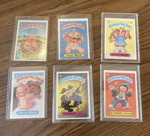 Garage Pail Kids Cards, including Schizo Fran! (Total of 6) w Protective Cases - Picture 1 of 14
